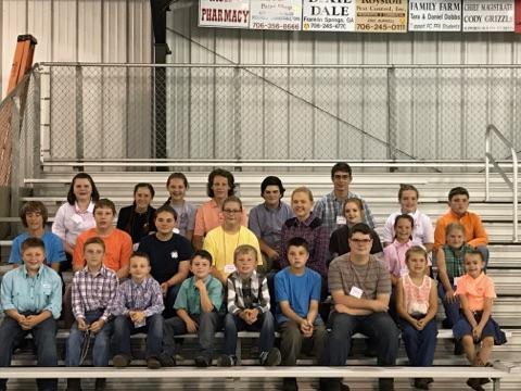 2017 Franklin County 4-H and FFA Goat Camp Participants